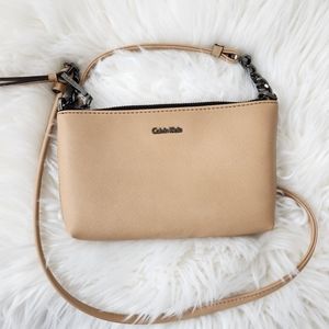 Calvin Klein Small Tan Crossbody